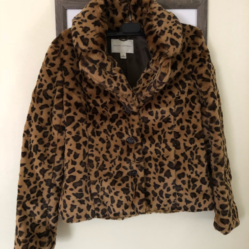 Leopard Faux Fur jacket.